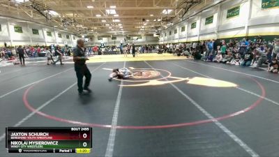 80 lbs Champ. Round 2 - Jaxton Schurch, Beresford Youth Wrestling vs Nikolai Mysierowicz, Windy City Wrestlers