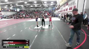 106 lbs Champ. Round 1 - Everett Pack, Holbrook vs Zachery Dublin, Durango NV