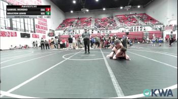 140 lbs Semifinal - Samuel Moreno, Choctaw Ironman vs Braxton Lewis, Noble Takedown Club