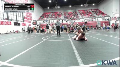 140 lbs Semifinal - Samuel Moreno, Choctaw Ironman vs Braxton Lewis, Noble Takedown Club