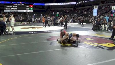 135 lbs 5th Place - Cynthia Meza, Calaveras (SJ) vs Diana Barone, Birmingham (LA)