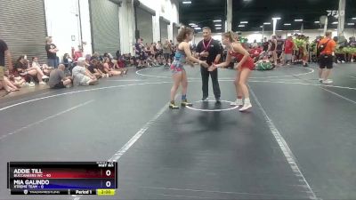 110 lbs Round 4 (8 Team) - Addie Till, Buccaneers WC vs Mia Galindo, Xtreme Team