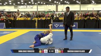 Makenah Kanani Velasco vs Emma Grace Forrester 2026 IBJJF Jiu-Jitsu CON International