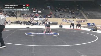 132 lbs 1st Place Match - Tatum Millet, Oldham County vs Emily Schroader, Bullitt East