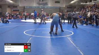 222 lbs 5th Place - Noah Duran, Clovis North vs Justin Darter, Bakersfield