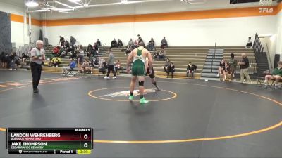 206-215 lbs Round 5 - Jake Thompson, Cedar Rapids Kennedy vs Landon Wehrenberg, Dubuque Hempstead