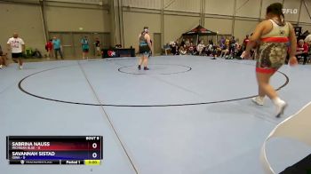 235 lbs Round 2 (8 Team) - Sabrina Nauss, Michigan Blue vs Savannah Sistad, Iowa