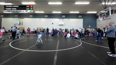 49 lbs 2nd Place Match - Tommy Gunn, Bear Lake Wrestling Club vs Tucker Latimer, Challis Blackheart Wrestling Club