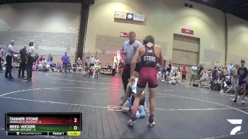 90 lbs Round 2 (6 Team) - Tanner Stone, American Gladiators vs Reed Wicker, Indiana Outlaws