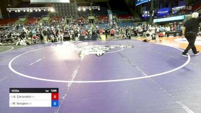 120 lbs Cons-semis - Abraham Coronado, NV vs Weston Borgers, OH