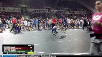 35-39 lbs Round 1 - Sawyer Busch, Ellicott Metro District Thunderhawks Wrestling Club vs Carter Haag, Nebraska Elite Wrestling Club