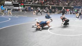D 2 120 lbs Cons. Round 5 - Rylan Bowers, Belle Chasse vs Antonio Femmer, St. Thomas More