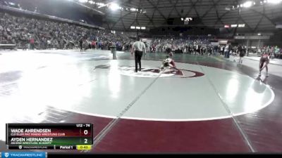 74 lbs Cons. Round 6 - Ayden Hernandez, Ascend Wrestling Academy vs Wade Ahrendsen, Cle Elum Mat Miners Wrestling Club