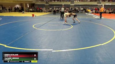 85 lbs Cons. Round 1 - Owen Schlaak, NRHEG vs Tucker Ledoux, Waconia