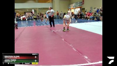 108 lbs Round 1 (6 Team) - Grayson Sloan, Team Palmetto State vs Aiden Parks, Predator WC