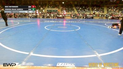 88 lbs 3rd Place - Mac Heysinger, Immortal Athletics WC vs Joshua Isaac Garcia, Savage House Wrestling Club