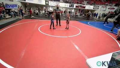 46 lbs Round Of 16 - Remington Hurst, Battlefield Wrestling Club vs Kingston Warrior, Wagoner Takedown Club