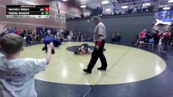 120 lbs Round 4 - Ezekiel Wheeler, Husky Wrestling vs Maxwell Weigle, Lil Mavs Wrestling