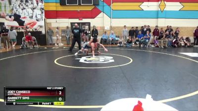 132 lbs Quarterfinal - Garrett Sims, Poudre vs Joey Canseco, Scottsbluff