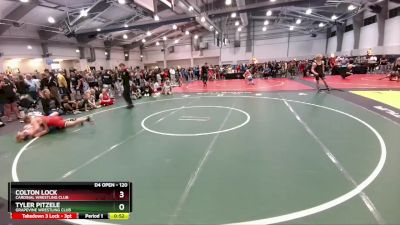 120 lbs Cons. Round 3 - Colton Lock, Cardinal Wrestling Club vs Tyler Pitzele, Grapevine Wrestling Club