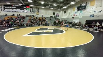 120 lbs Cons. Round 2 - Nichole Biggs, Wheatland vs McKenzie Zimbelman, Wright