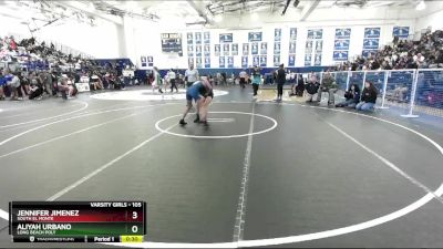 105 lbs Cons. Round 3 - Jennifer Jimenez, South El Monte vs Aliyah Urbano, Long Beach Poly