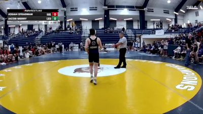 126 lbs Quarters & 1st Wb (16 Team) - Josiah Steadman, Harlem vs Jacob Merry, Lumpkin Co.