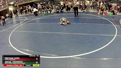 59 lbs Semifinal - Treygan Cates, Round Mountain vs Drexel Ashworth, Iron County Wrestling Academy