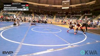 85 lbs Semifinal - Eli Bright, Del City Little League Wrestling vs Brighton Horawa, Verdigris Youth Wrestling