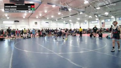 285 lbs Round Robin 2 - Logan Brown, Rebellion-HS vs Beau Hudson, Indiana Outlaws White-HS