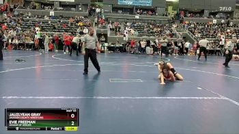 115 lbs Semifinal - Jauzlyean Gray, Jackson County Wrestling vs Evie Freeman, League Of Heroes