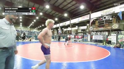 1st Place Match - Jd McWalter, Gallatin (Bozeman) vs Daylon Adams, Scottsbluff Wrestling Club
