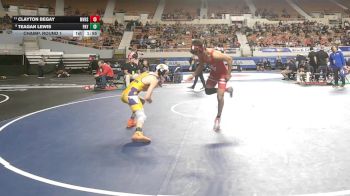 134-D4 Champ. Round 1 - Clayton Begay, Monument Valley High School vs Teagan Lewis, Payson High School