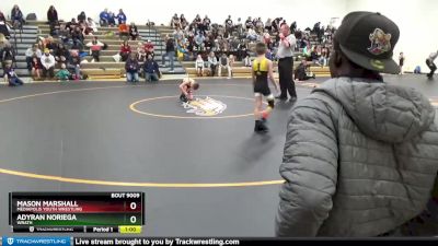 B-3 lbs Quarterfinal - Mason Marshall, Mediapolis Youth Wrestling vs Adyran Noriega, Wrath