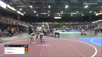 58 lbs Consi Of 8 #2 - Ausencio Prince Flores Iii, Idaho Gold vs Jedidiah Erekson, All American Wrestling