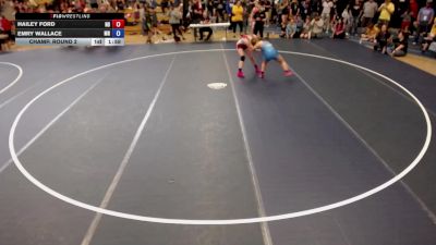 125-130 lbs Champ. Round 1 - Hailey Ford, ND vs Emry Wallace, MN