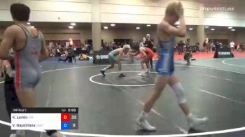 145 lbs Prelims - Kaleb Larkin, Valiant Prep vs Vincenzo Napolitana, Sheldon Wrestling Academy Training 1