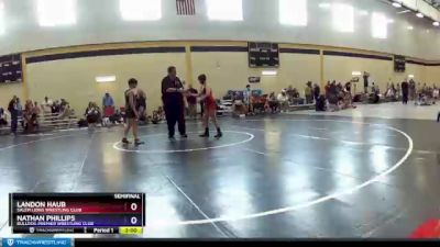 92 lbs Semifinal - Landon Haub, Salem Lions Wrestling Club vs Nathan Phillips, Bulldog Premier Wrestling Club