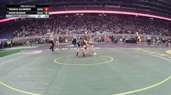 D4-157 lbs Champ. Round 1 - Thomas Saunders, Whittemore-Prescott vs Gavin Bodnar, Otisville LakeVille Memorial