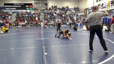 107 lbs 3rd Place - Branden Eisenhour, Montoursville vs Arav Pandey, Trinity Camp Hill