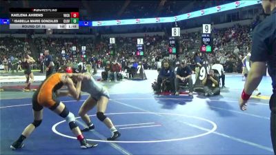 120 lbs Round Of 16 - Kaelena Ahrens, Vacaville (SJ) vs Isabella Marie Gonzales, Clovis East (CS)