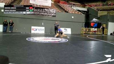 Cadet Boys Lower - 106 lbs Champ. Round 2 - Uriah Holiday, Esperanza High School Wrestling vs Joshua Ardon, Camarillo High School Wrestling