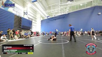 72 lbs Quarterfinal - Roman Norman, Topeka Blue Thunder vs Kj Baugh, Maize