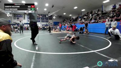 52-55 lbs Rr Rnd 2 - Carsyn Holcomb, Tecumseh Youth Wrestling vs Cole Reichard, Team Tulsa Wrestling Club