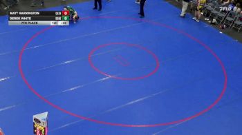 132 lbs 7th Place - Matt Harrington, Cathedral Prep vs Derek White, Donegal