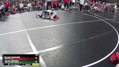 100 lbs Round 5 (6 Team) - Elijah Maynard, Kentucky vs Retro Benson, South Dakota Thunder