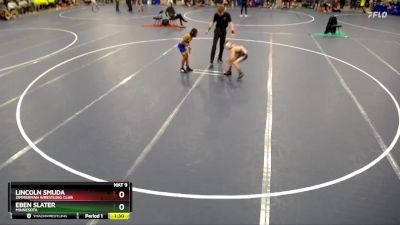 77 lbs Champ. Round 1 - Lincoln Smuda, Zimmerman Wrestling Club vs Eben Slater, Minnesota