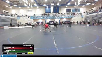 120 lbs Cons. Round 2 - Luke Benton, Evanston vs Kadin Boyce, Highland