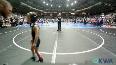 43 lbs Round Of 16 - Kade Whitenack, Pryor Tigers vs Emmitt Howle, Shawnee Takedown Club