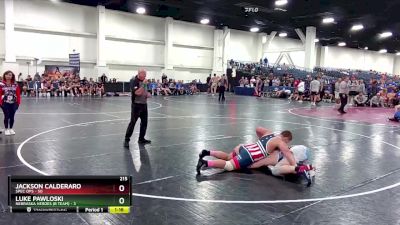 215 lbs Round 2 (8 Team) - Jackson Calderaro, Spec Ops vs Luke Pawloski, Nebraska Heroes (B Team)